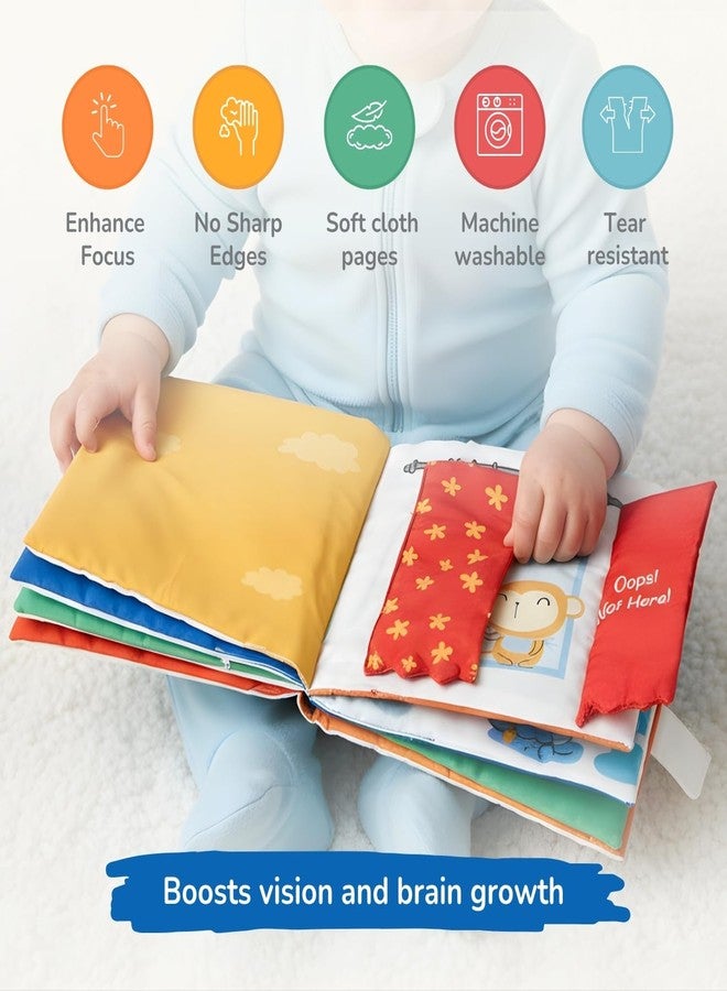 Tidy Sleep Where is Coco Book | Colorful Baby Sensory Book - High Contrast Cloth Book for Newborns 0-12 Months, Vision and Observation Skills Development Ideal Gift for Newborns - Image 3